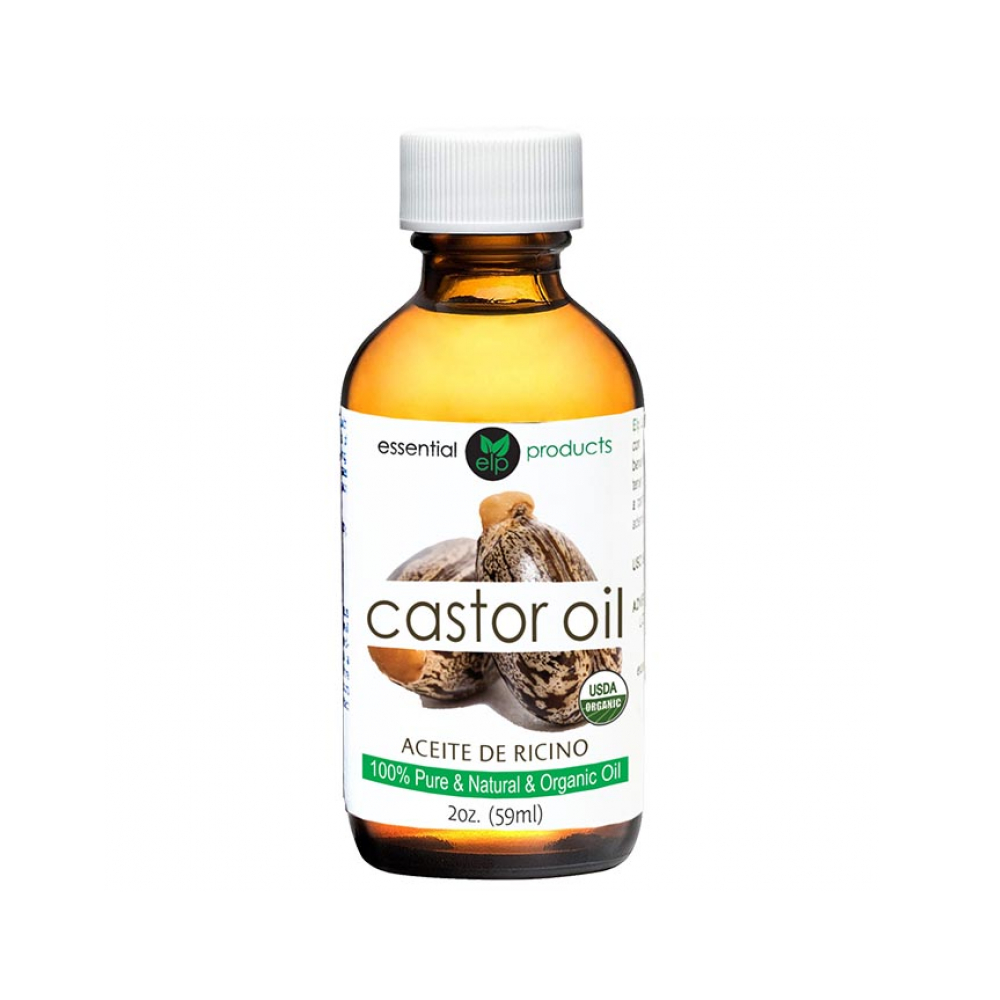 Aceite de castor orgánico puro ELP (59 ml / 2 fl oz)