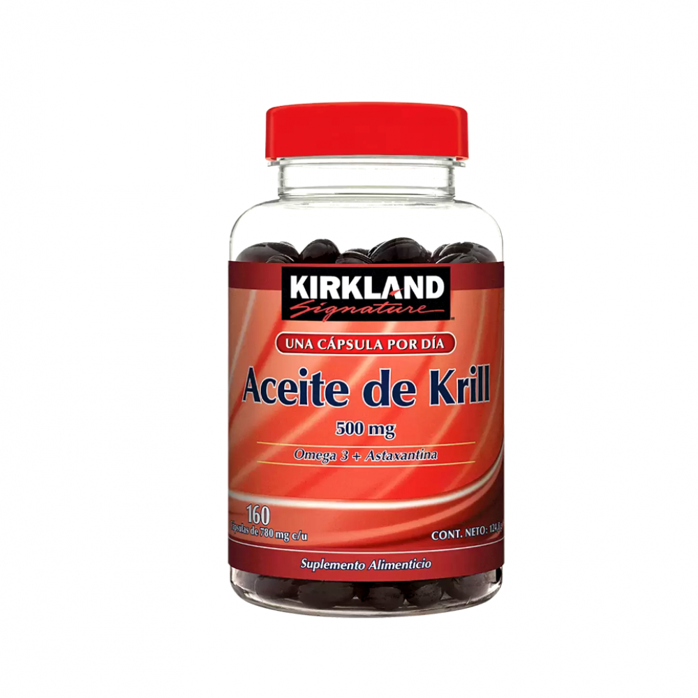 Aceite de krill. Omega 3 + Astaxantina 500 mg (160 cápsulas)