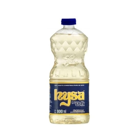 Aceite puro de soya Hysa (800 ml)