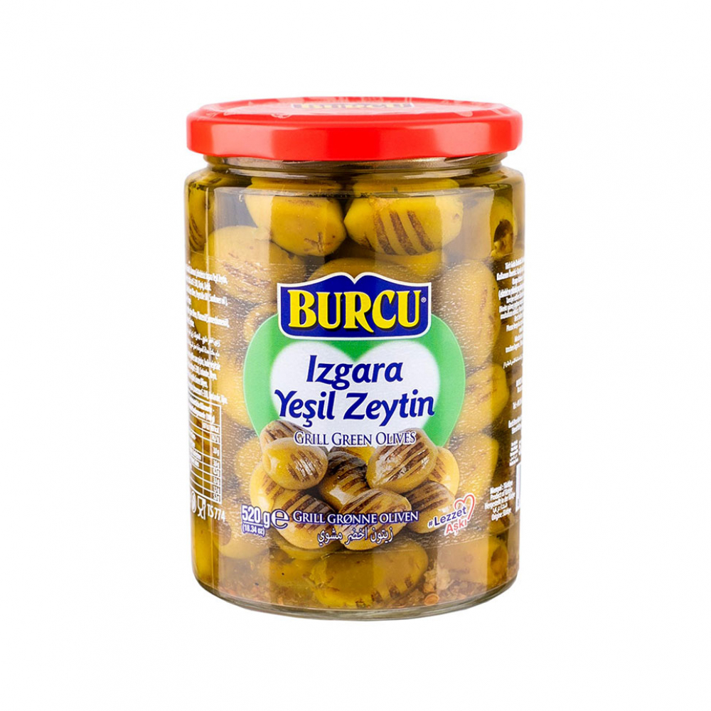 Aceitunas verdes a la parrilla Burcu (520 g / 1.15 lb)