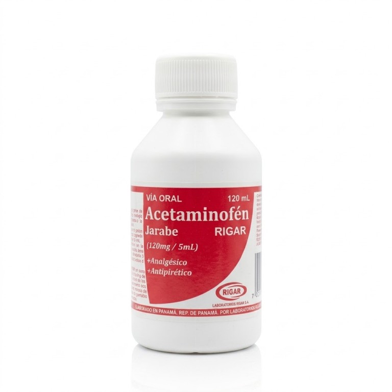 Acetaminofén (120 mg/ 5ml) Frasco x 120ml RIGAR