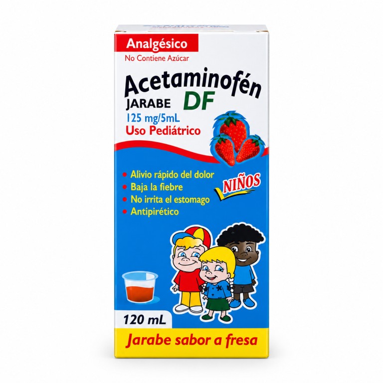Acetaminofén en Jarabe Uso Pediátrico (125mg/5ml) Frasco x 120ml DF