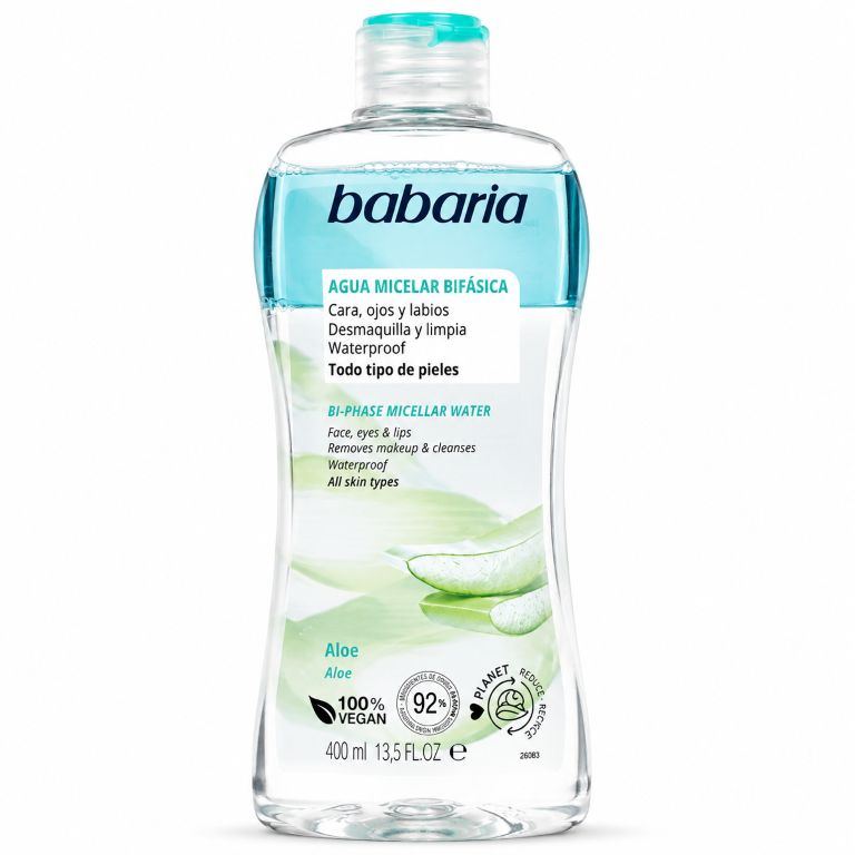 Agua Micelar Bifásica (400ml) BABARIA