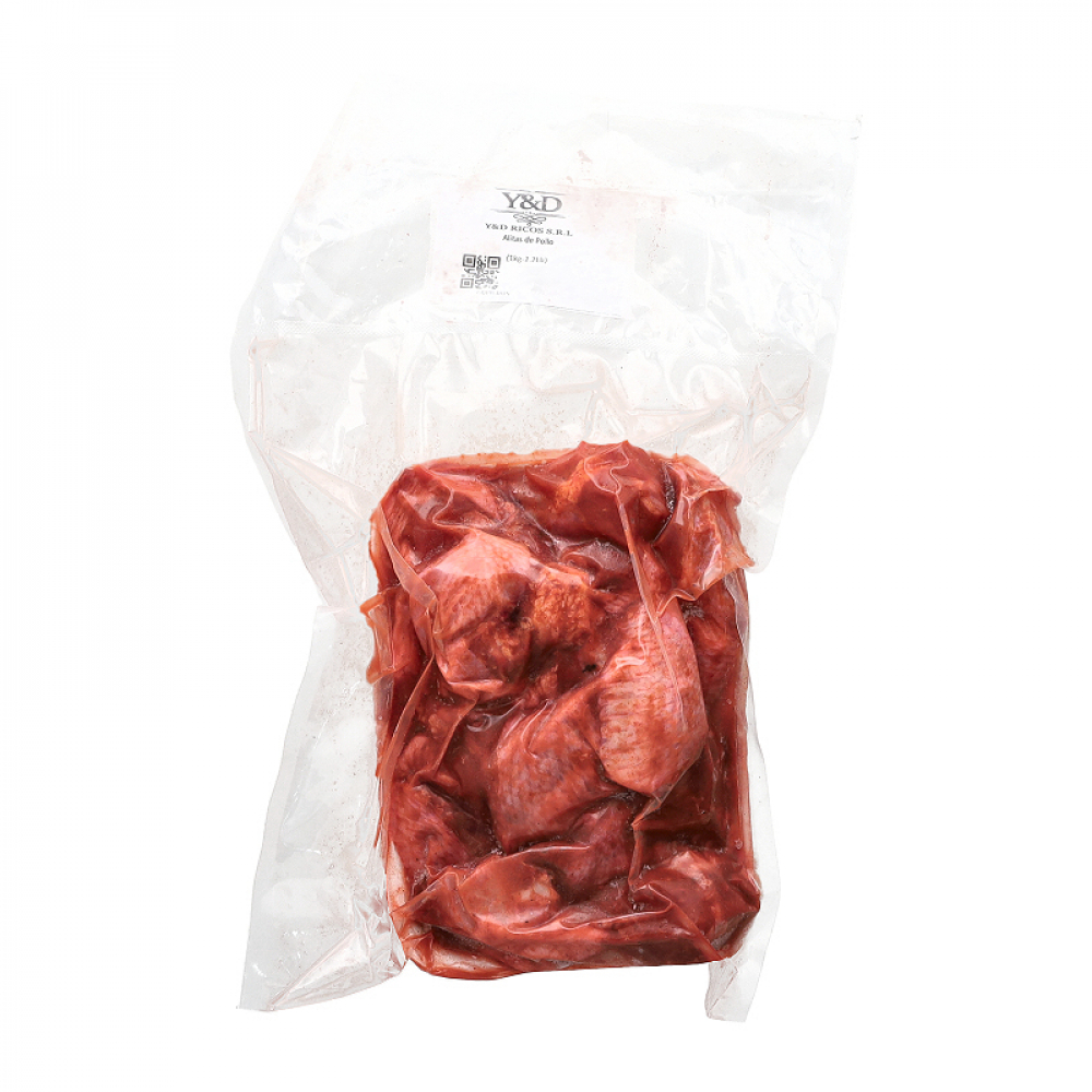 Alitas de pollo condimentadas Y&D Ricos (1 kg / 2.2 lb)