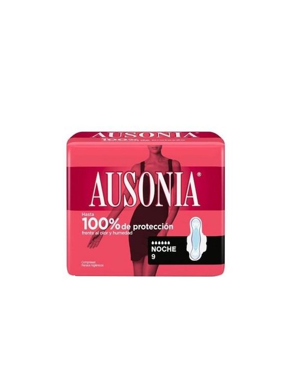 Almohadillas Sanitarias con Alas Noche (9u) AUSONIA