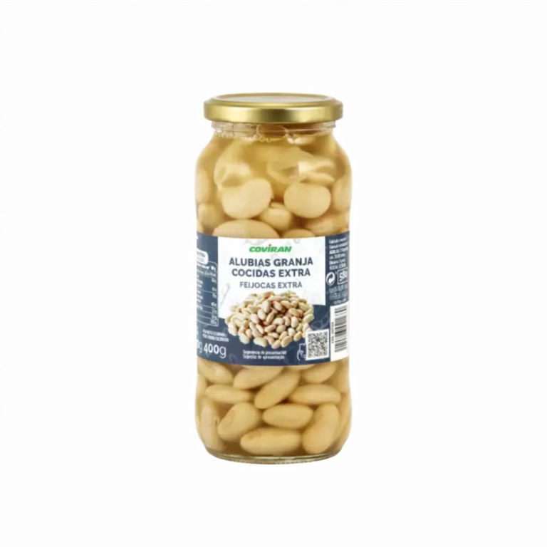 Alubias Granja Cocidas Extra (540g) COVIRAN
