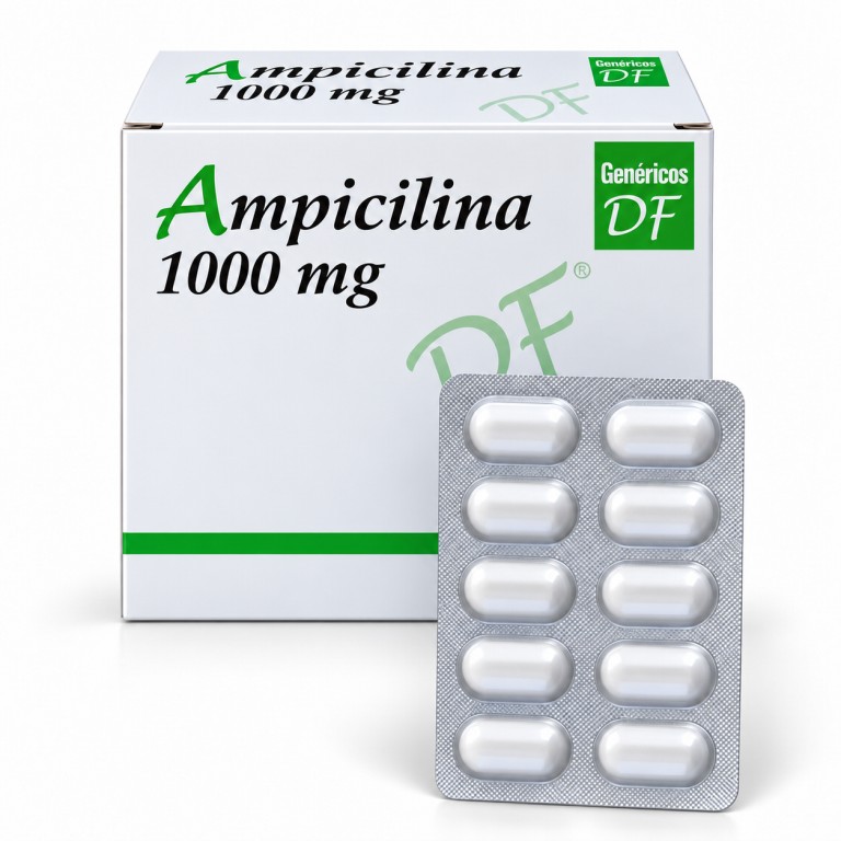 Ampicilina (1000mg x 10capletas) DF