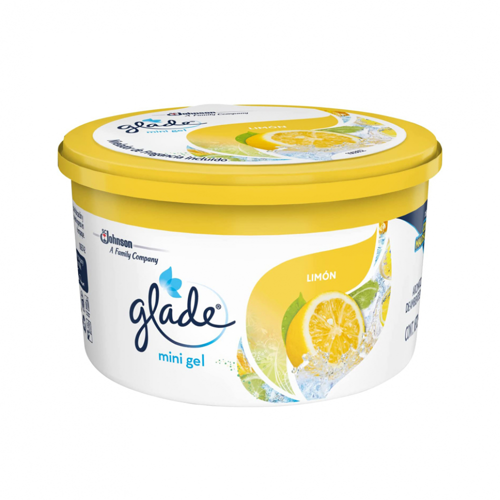Aromatizante de ambiente mini gel con fragancia limón Glade (70 g / 2.46 oz)