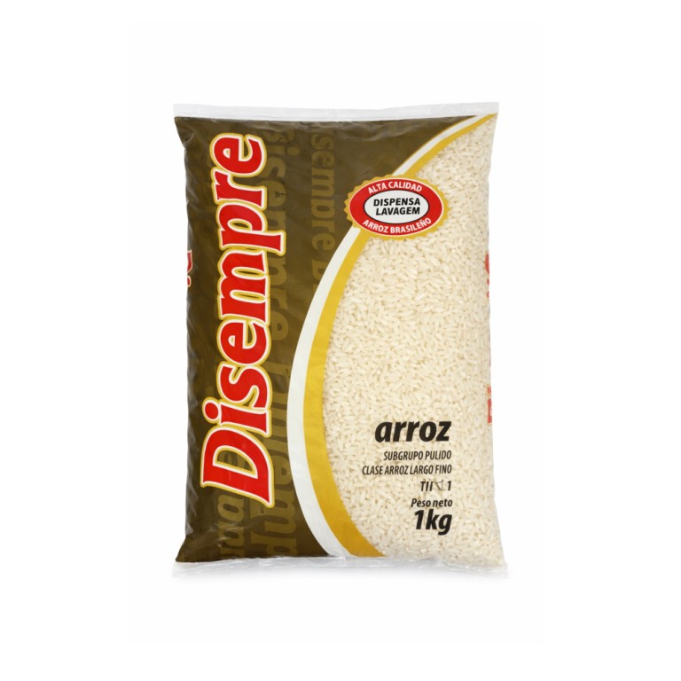 Arroz Blanco Grano Largo Bolsa (1kg) DISEMPRE