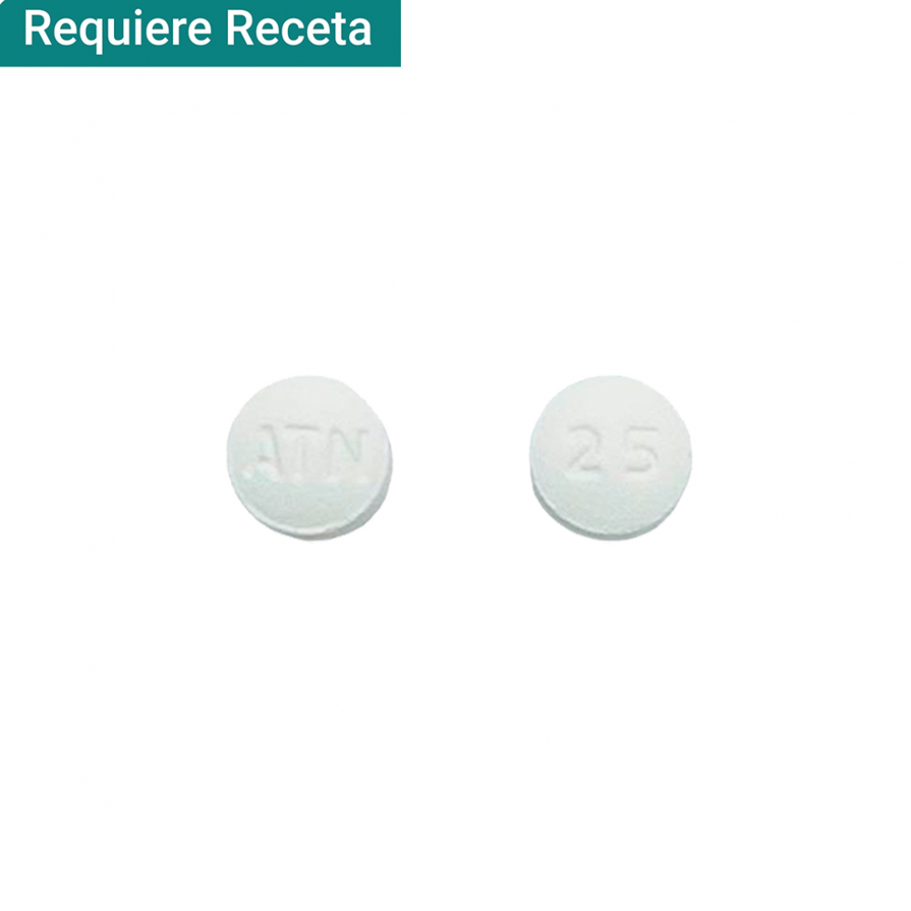 Atenolol 25 mg (1 tableta)