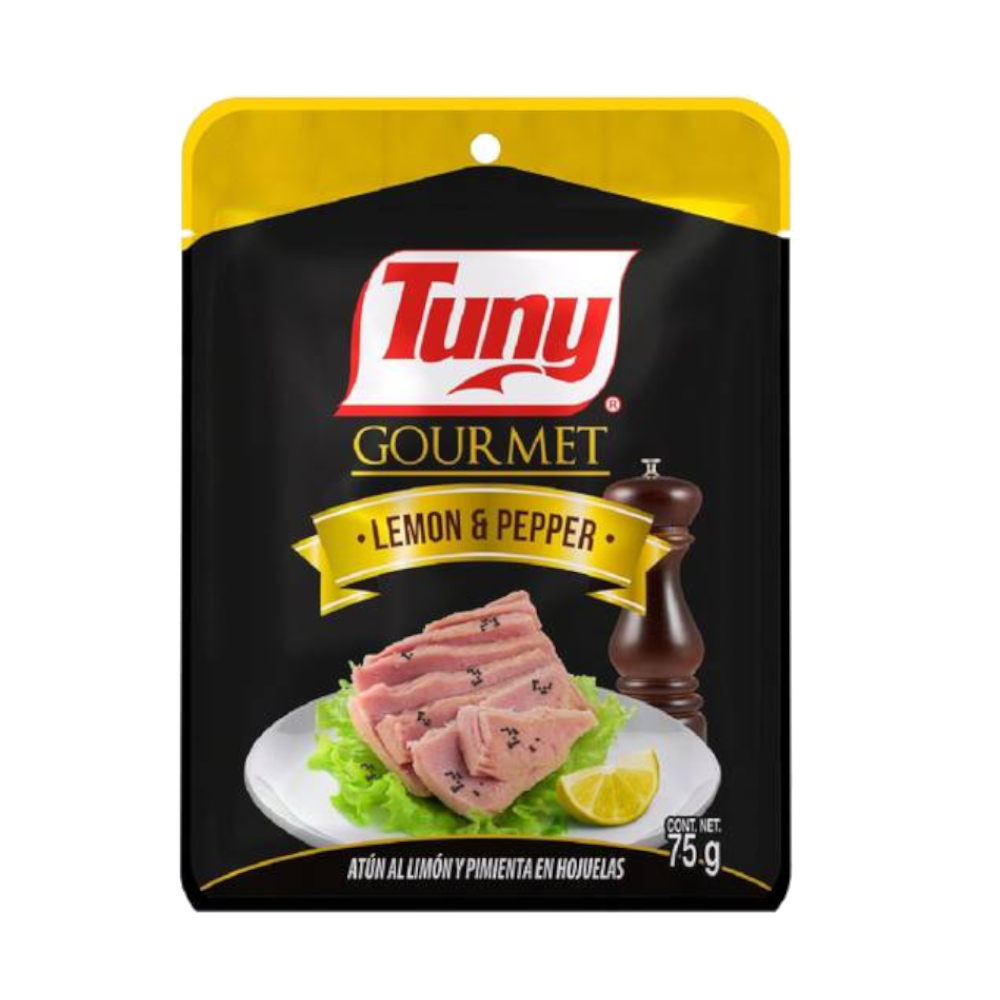 Atún al limón y pimienta en hojuelas Gourmet (75 g / 2.64 oz)