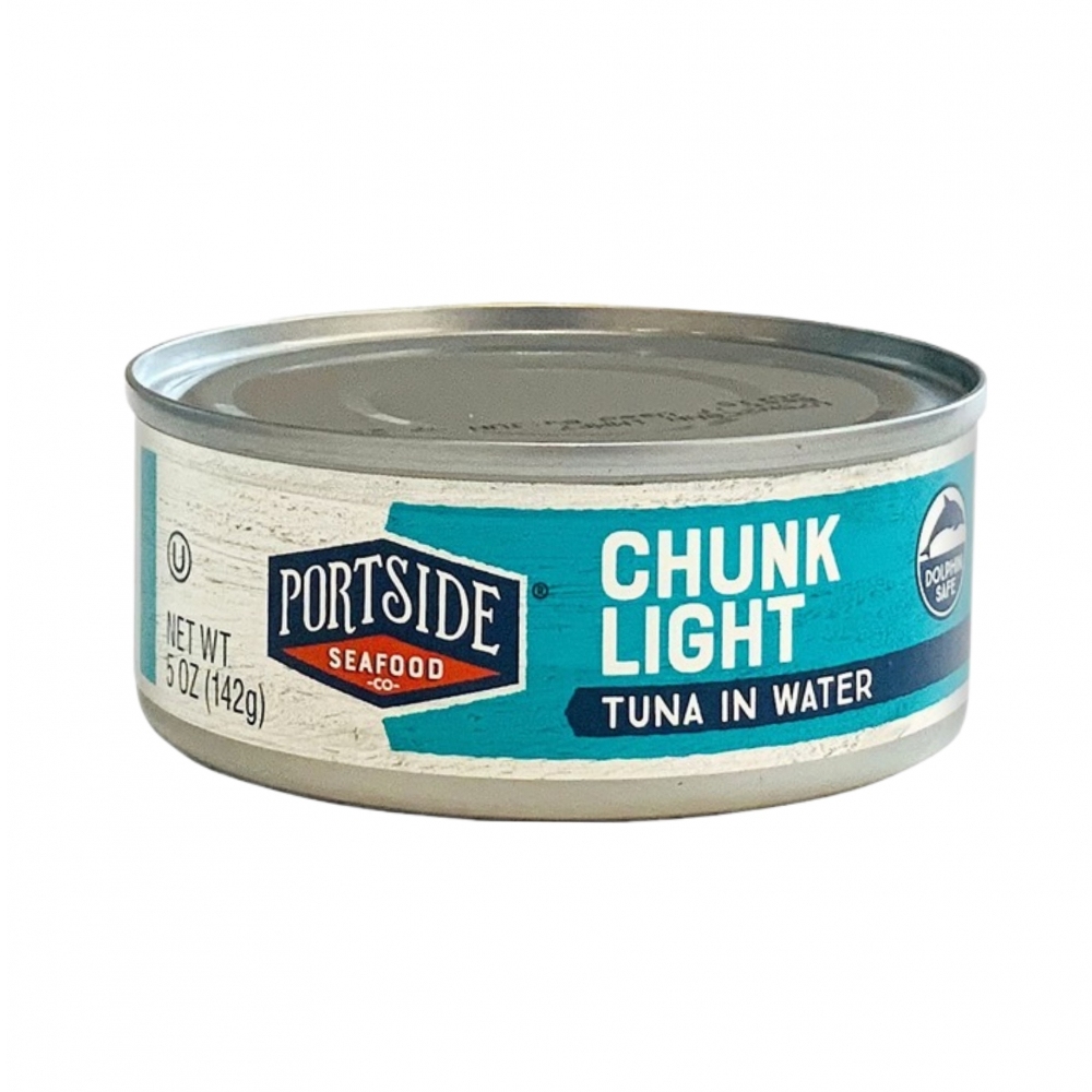 Atún claro en trozos en agua Portside (142 g / 5 oz)
