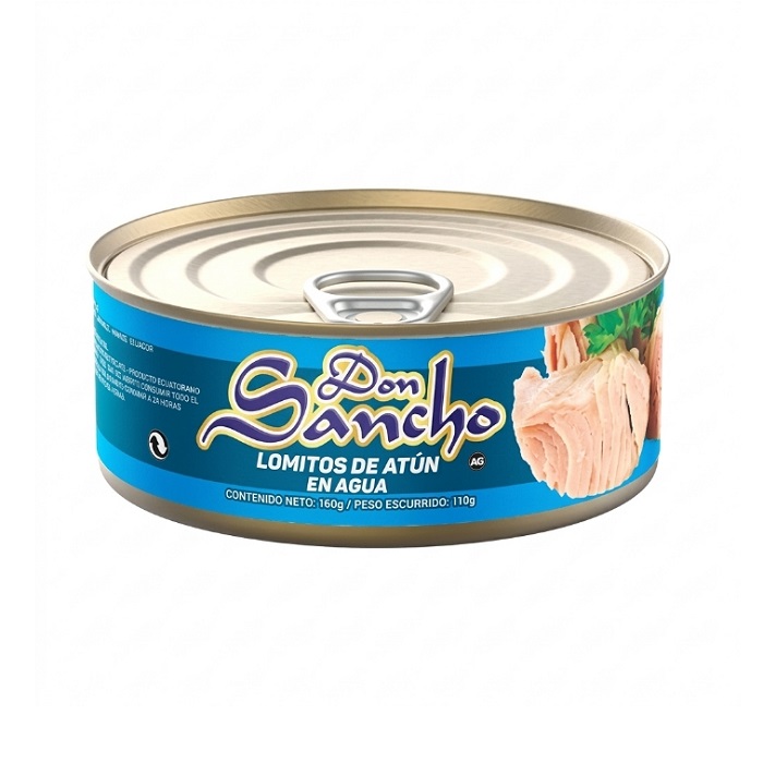 Atún en Lomitos en Agua (160 gr) Don Sancho