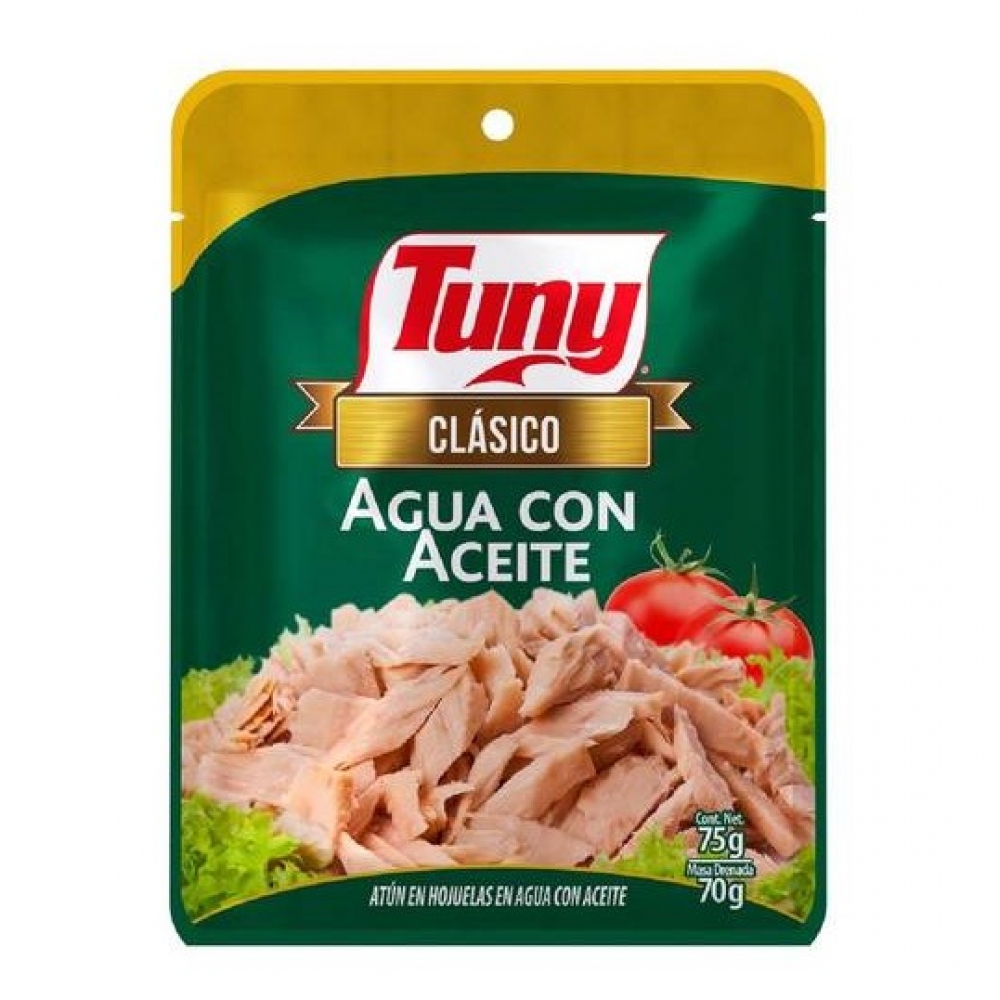 Atún en hojuelas en agua con aceite Tuny (75 g / 2.64)