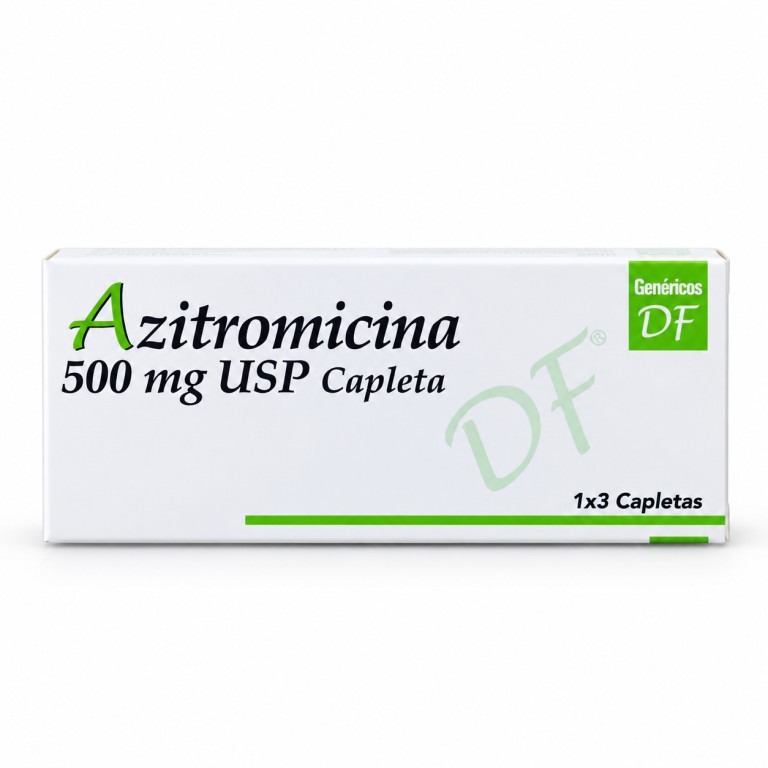 Azitromicina (500mg x 3capletas) DF