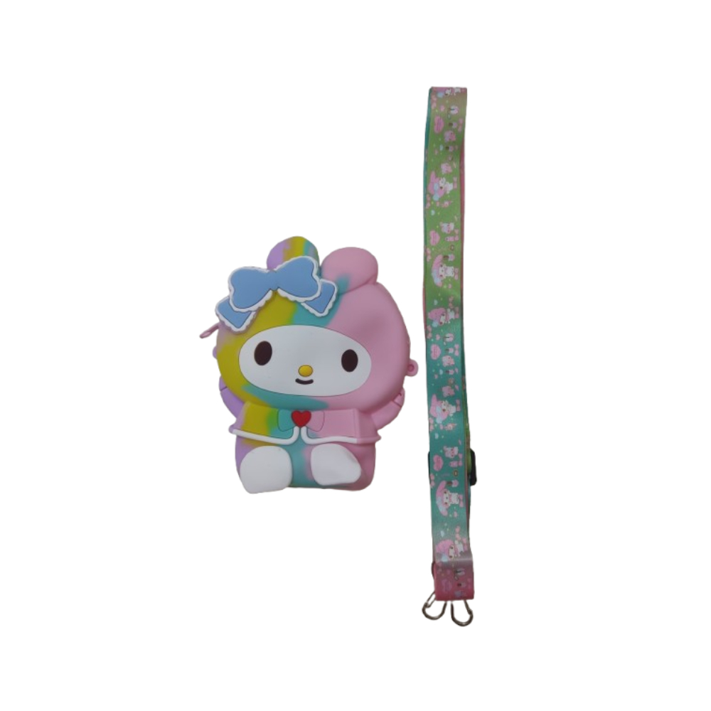 Bolso de hombro de silicona con cremallera