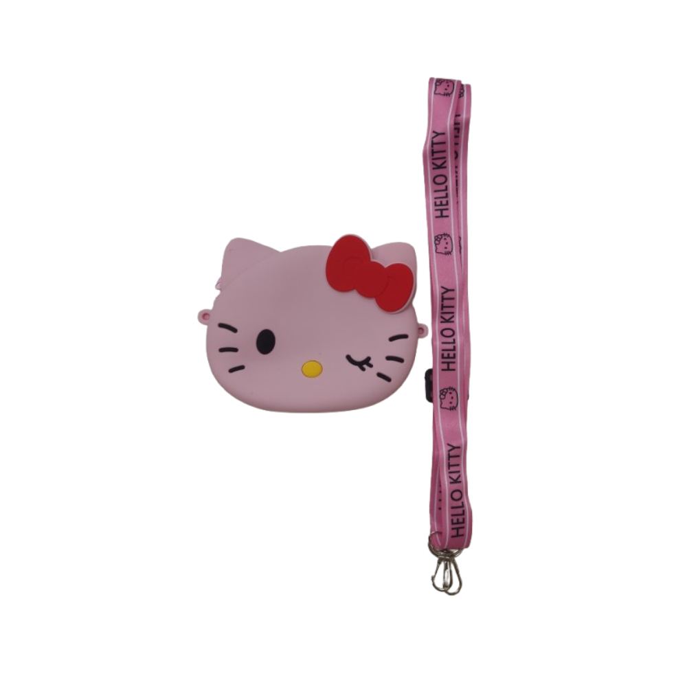 Bolso de hombro de silicona con cremallera Hello Kitty