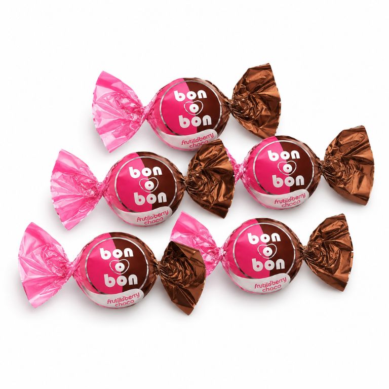 Bombón de Chocolate y Frutilla (5u x 15g) BON O BON