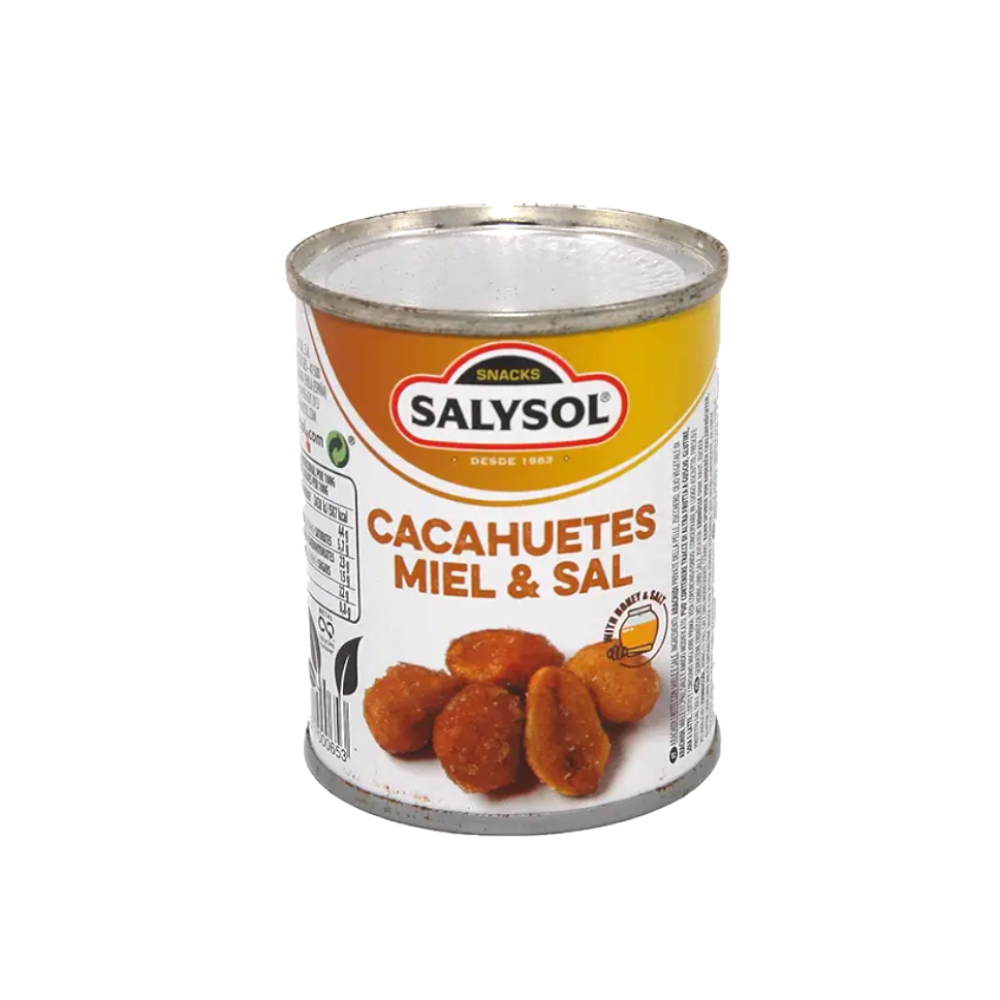 Cacahuetes fritos con miel y sal Salysol (50 g / 1.76 oz)