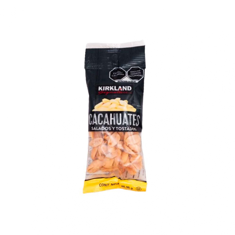 Cacahuetes salados y tostados Kirkland (45.35 g / 1.59 oz)