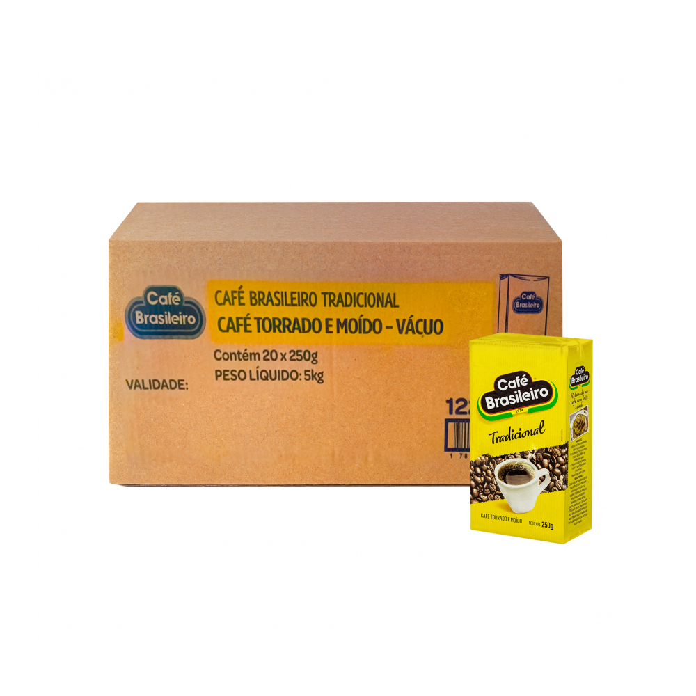 Café tradicional Brasileiro (20 x 250 g / 8.8 oz)