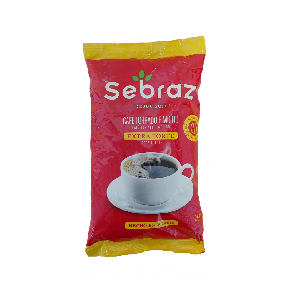 Cafe extrafuerte tostado y molido Sebraz (250 g / 8.8 oz)