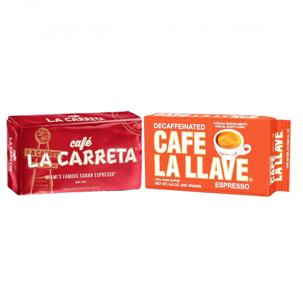 Cafecito para todos: Café La Carreta + Café descafeinado La Llave