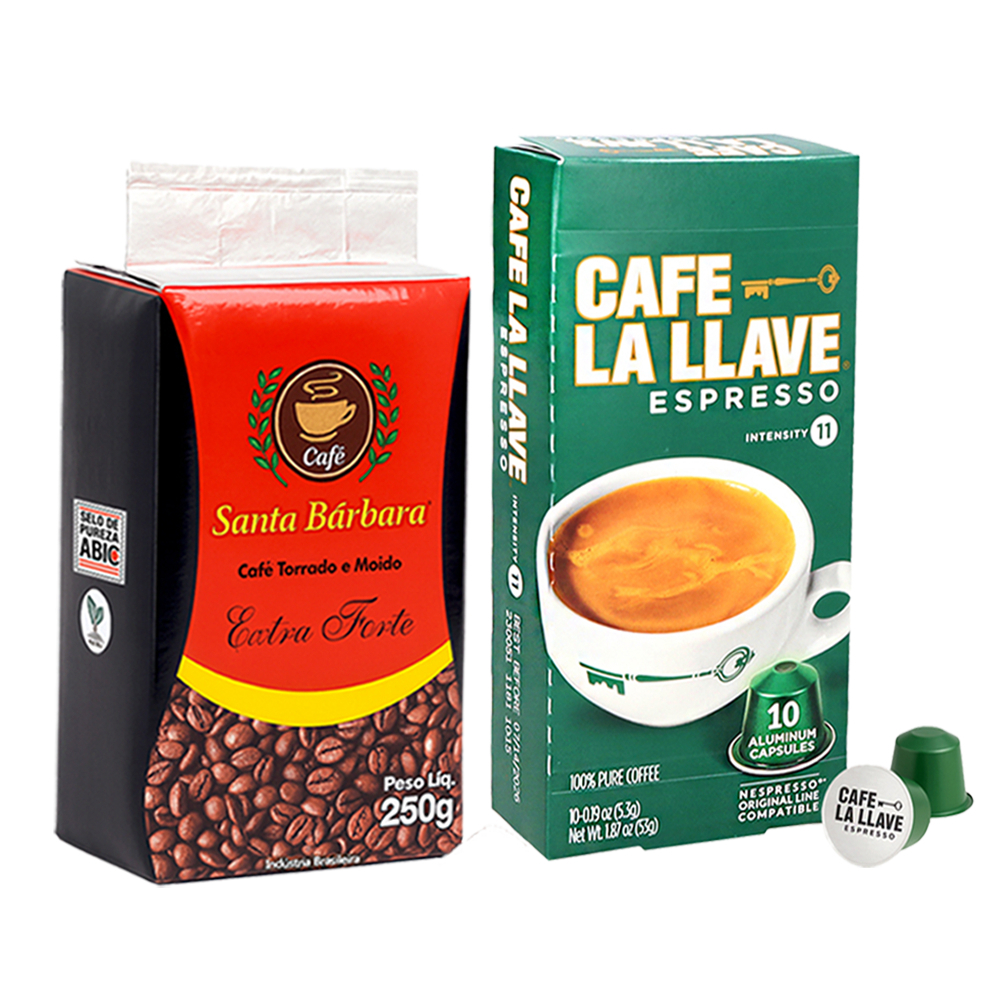 Cafecito para todos: Café Santa Bárbara + Café en cápsulas La Llave