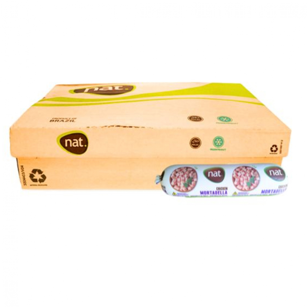 Caja de Mortadella de pollo Nat (10 u x 1kg / 2.2 lb)