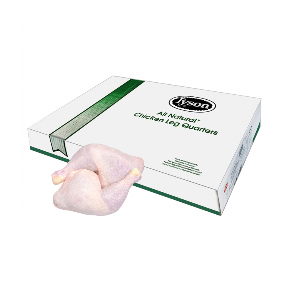 Caja de cuartos traseros de pollo Tyson (15 kg / 33 lb)