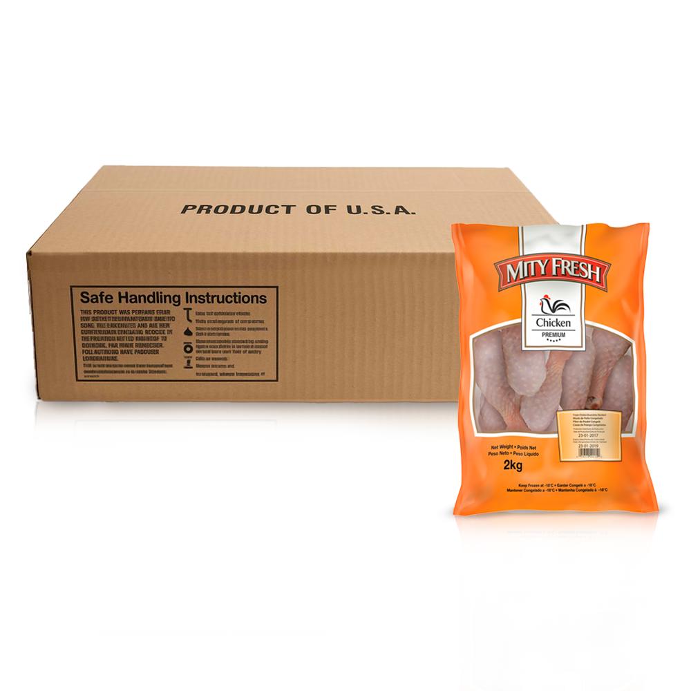 Caja de muslos de pollo Mity Fresh (12 kg / 26.4 lb)