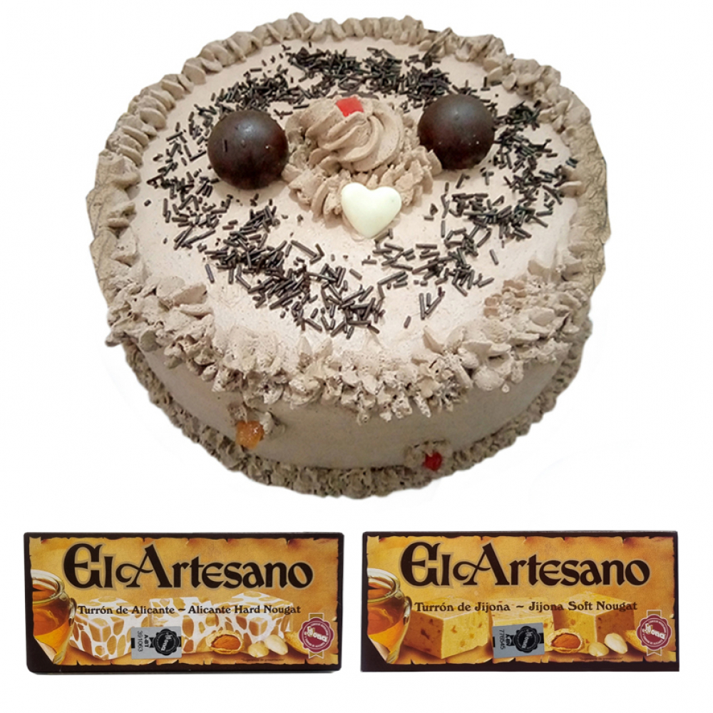 Cake chocolate de nata (12 comensales) + turrones