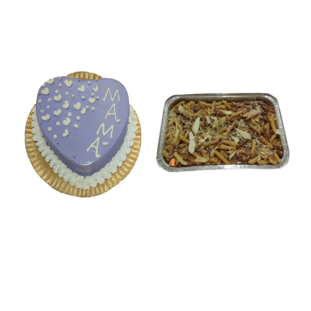 Cake y pasta con carne (para 4 personas)