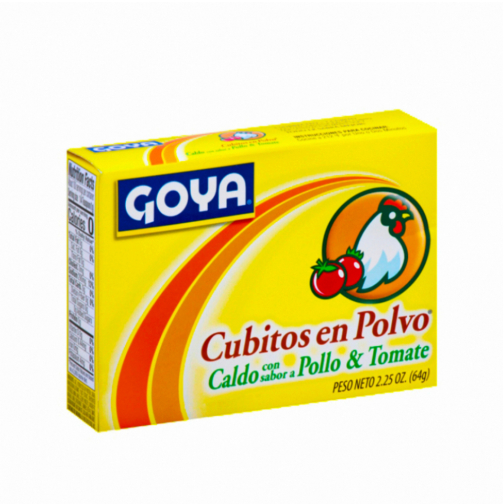 Caldo con sabor a pollo y tomate Goya (64 g / 2.25 oz)
