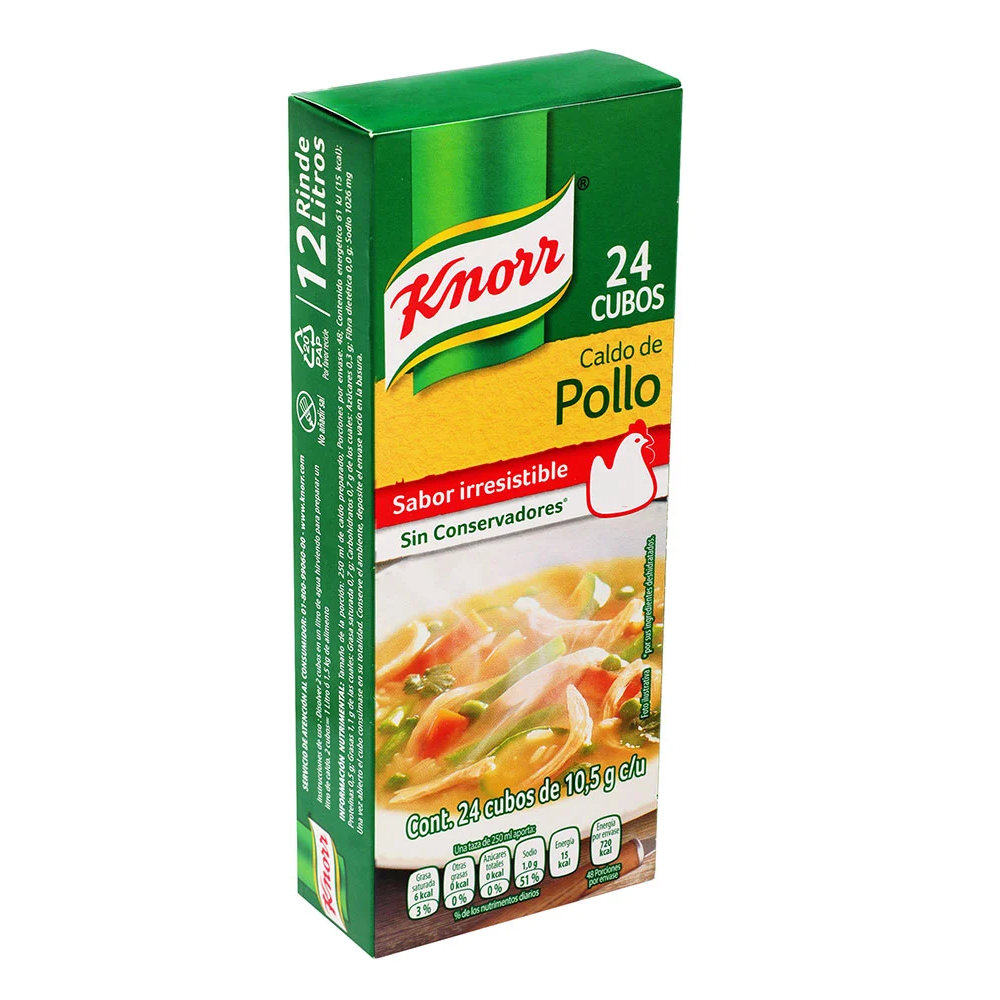 Caldo de pollo Knorr (24 x 10.5 g)