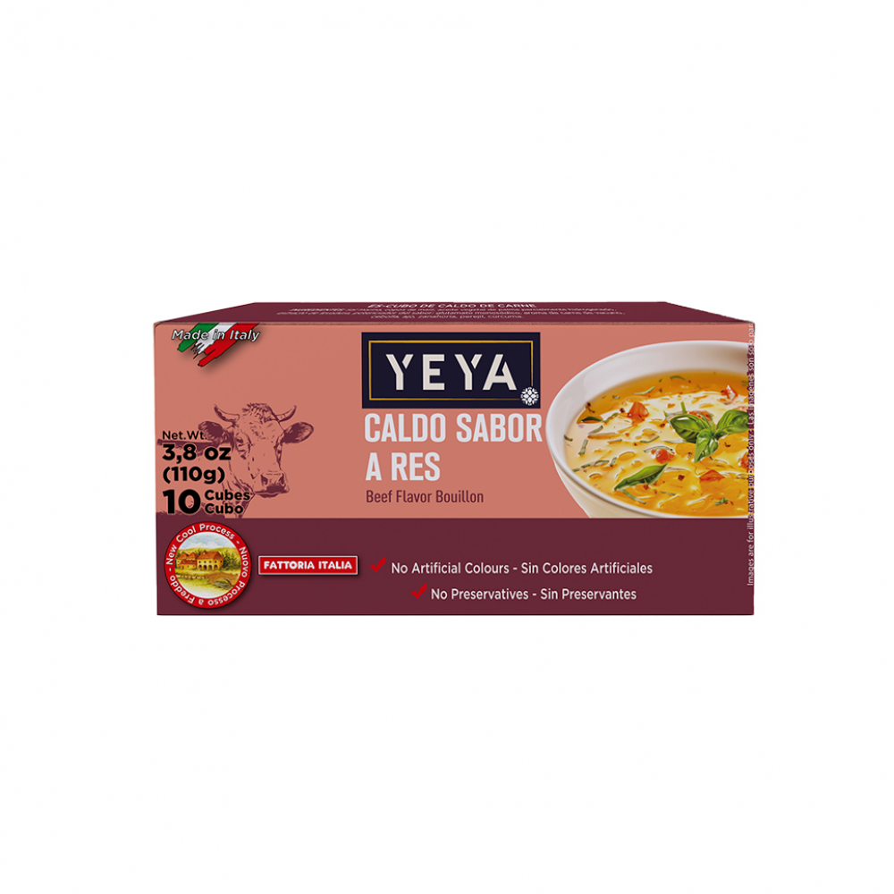 Caldo sabor a res Yeya (110 g / 3.8 oz)