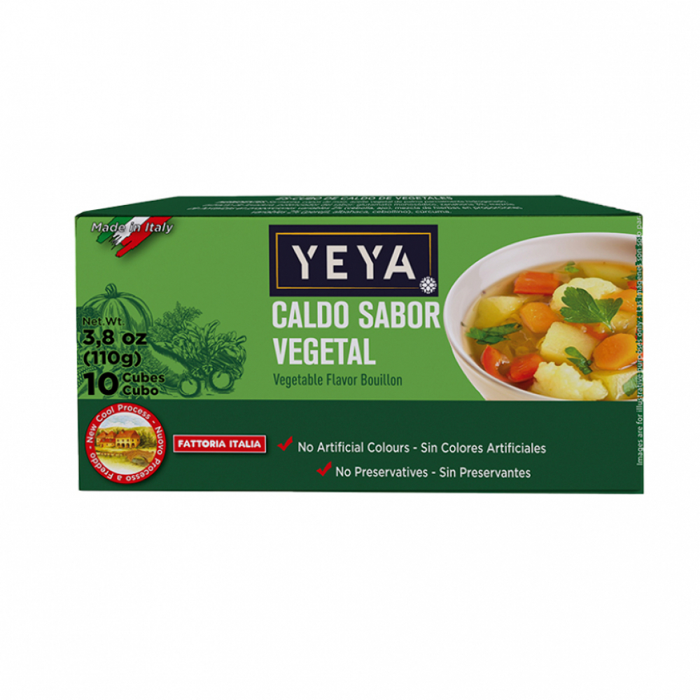 Caldo sabor vegetal Yeya (110 g / 3.8 oz)