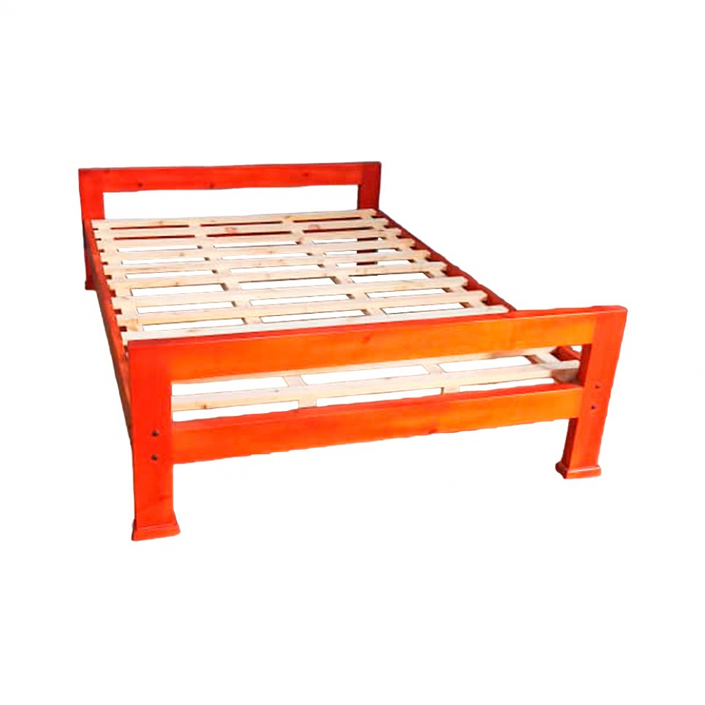 Cama de madera de dos plazas