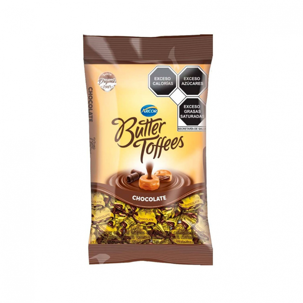 Caramelos con leche rellenos sabor chocolate Arcor (126 g / 4.4 oz)