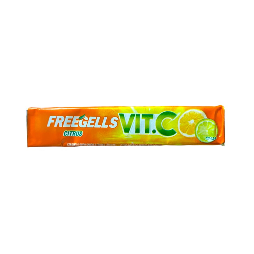 Caramelos mentolados sabor a frutas cítricas Freegells (27.9 g )