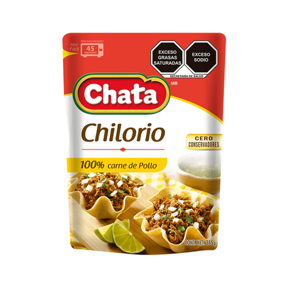 Carne 100% de pollo condimentada Chilorio Chata (215 g / 7.58 oz)