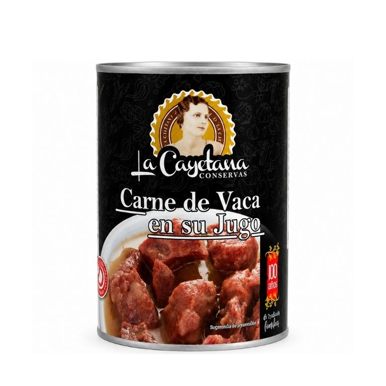 Carne de Vaca en su Jugo (415 gr) LA CAYETANA