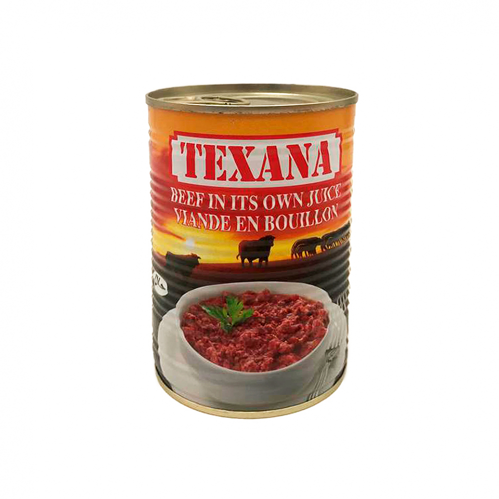 Carne de res en su propio jugo Texana (400 g / 14.10 oz)