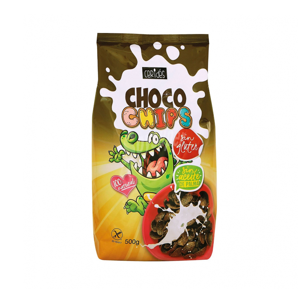 Cereal choco chips Ceridés (500 g / 1.1 lb)