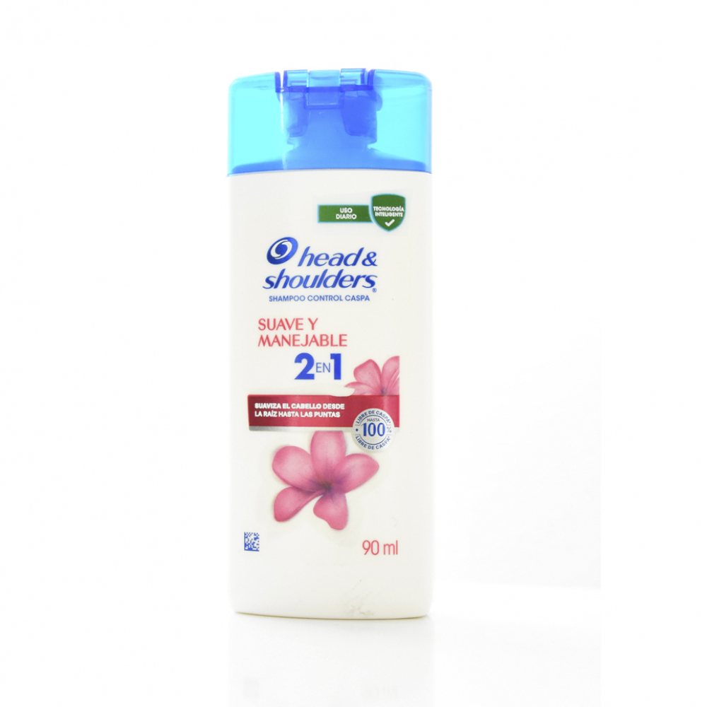 Champú control de caspa 2 en 1 suave y manejable Head & Shoulders (90 ml)