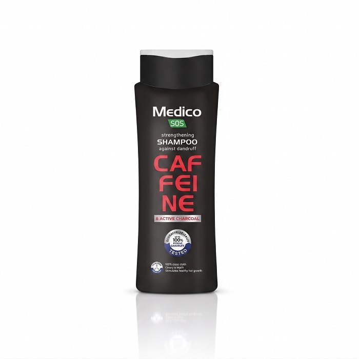 Champú de Cafeína y Carbón Activo (390 ml) MEDICO SOS
