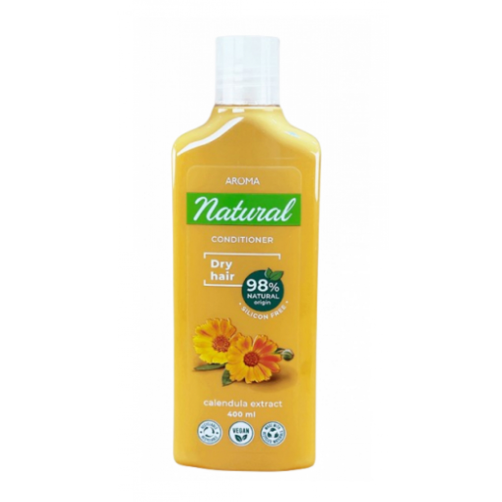 Champú para cabellos secos con extracto de caléndula Aroma Natural (400 ml)