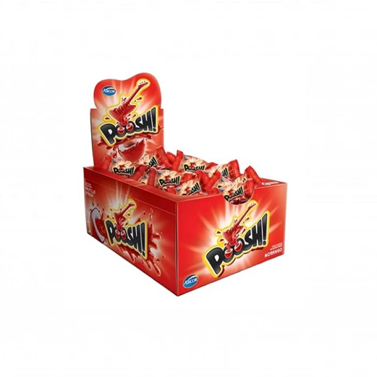 Chicle de Fresa Poosh Display (40u x 4g) ARCOR