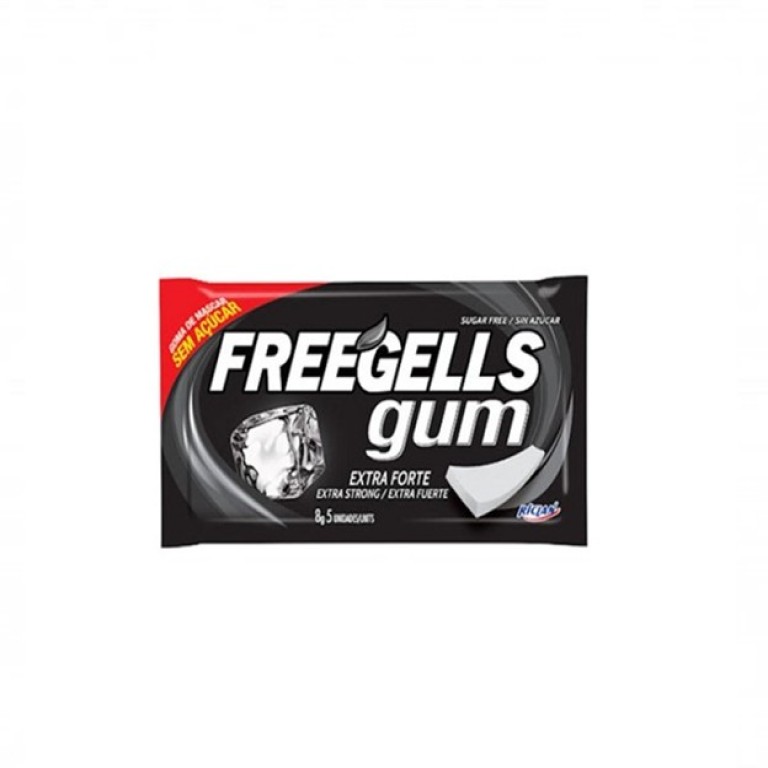 Chicle sin Azúcar Freegells Gum Extra Fuerte RICLAN