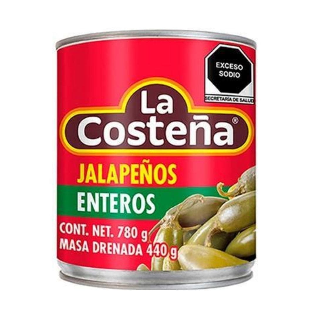 Chiles Jalapeños Enteros (737g) LA COSTEÑA